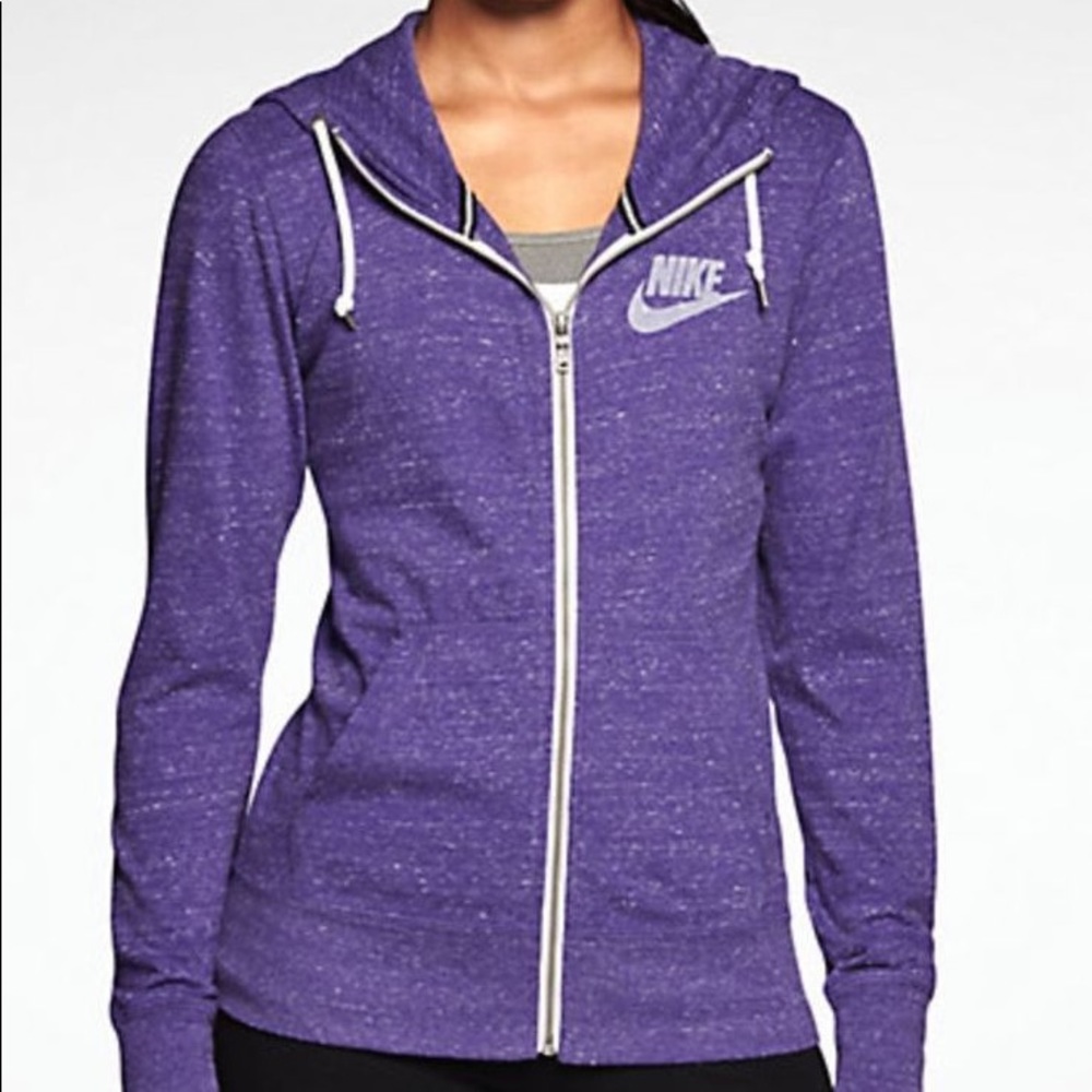 Nike women’s gym vintage purple hoodie